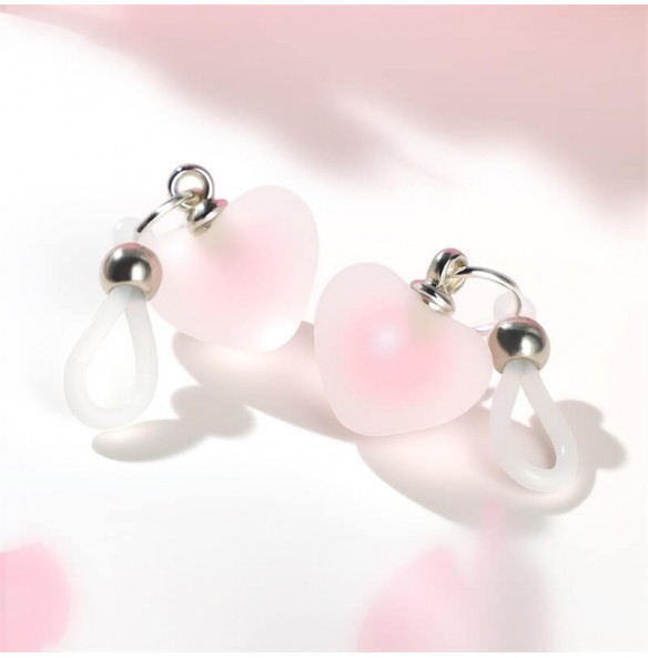 MizzZee - Heart Nipple Clamps (Pink) MizzZee - Heart Nipple Clamps (Pink)